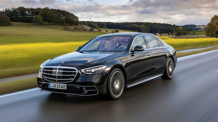 Black Mercedes-Benz S-Class — MegaRide executive chauffeur vehicle