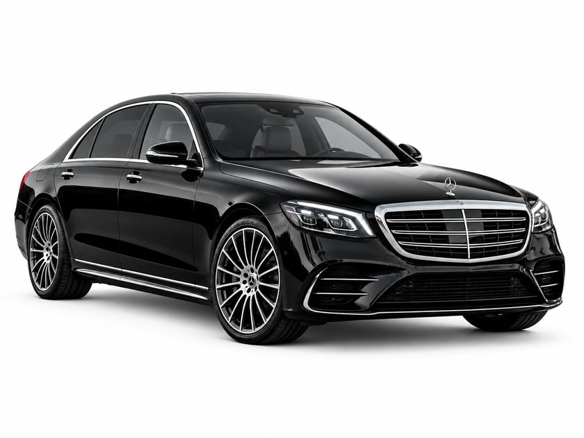 Mercedes-Benz S-Class — Executive Sedan, studio photograph